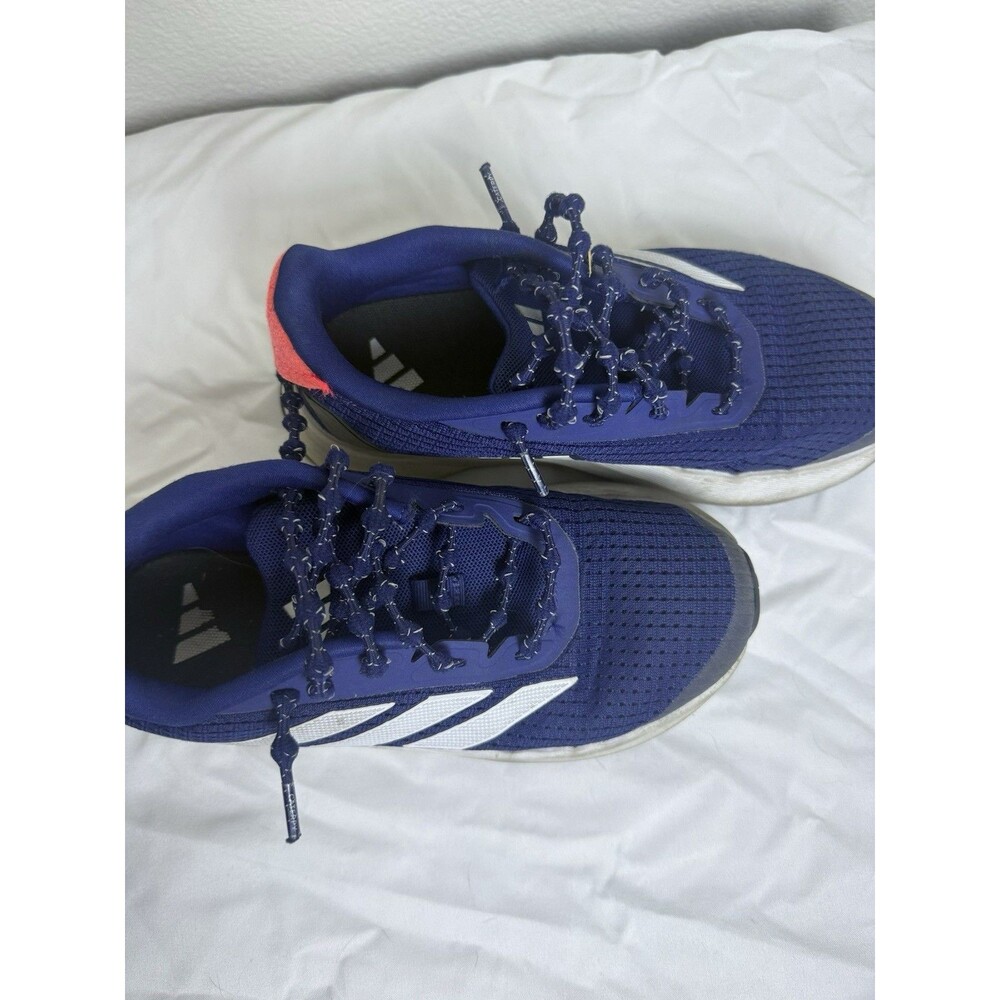 Adidas DURAMO SL Blue Kids Running Shoes Size 1.5 Youth No Box No Tie Laces - Picture 3 of 8